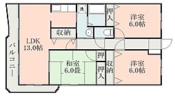 間取図画像 3LDK
