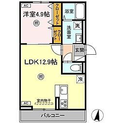間取図画像 1LDK