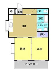 間取図画像 2LDK