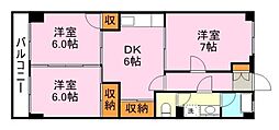 間取図画像 3DK