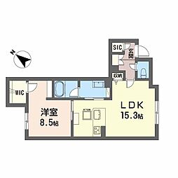 間取図画像 1LDK