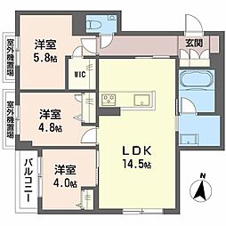 間取図画像 3LDK