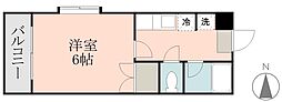エクステンド城山 1Kの間取図画像