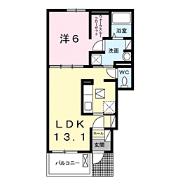 JR指宿枕崎線 枕崎駅 バス40分 合同庁舎前下車 徒歩19分の賃貸アパート 1階1LDKの間取り