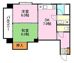 間取図画像 2DK