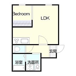間取図画像 1LDK