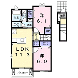 間取図画像 2LDK