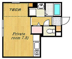 Lucia ワンルームの間取図画像