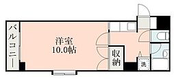 ラピュタ 1Kの間取図画像