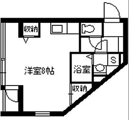 サムティ南鹿児島 ワンルームの間取図画像
