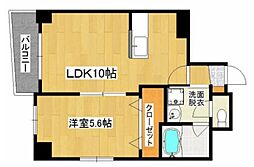 ロータスエイト 1LDKの間取図画像