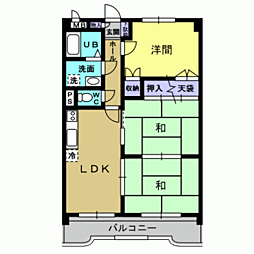 リバーサイド21 3LDKの間取図画像