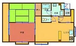 ハピネス21 2LDKの間取図画像