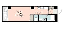 AXIS薬師 ワンルームの間取図画像