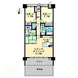 アルファスマート谷山 3LDKの間取図画像
