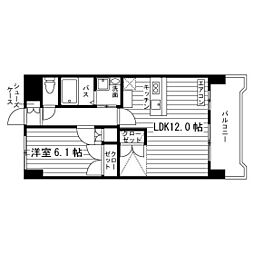 N.MAGNOLIA 1LDKの間取図画像