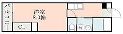 シュペール鴨池 1Kの間取図画像