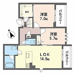 鹿児島市電1系統 二軒茶屋駅 徒歩4分 2階/-