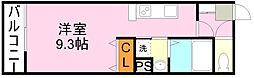 ARX荒田 ワンルームの間取図画像