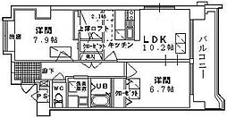 N.MAGNOLIA 2LDKの間取図画像