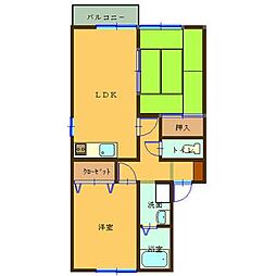 エステートM&S 2LDKの間取図画像
