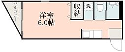 尚理園ビル ワンルームの間取図画像
