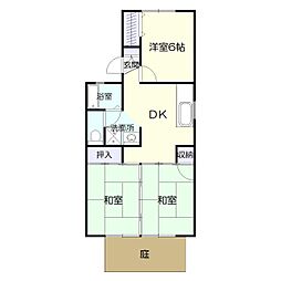 セジュール中山 3DKの間取図画像