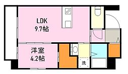 GLAREGRACE荒田 1LDKの間取図画像