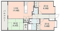 ロフティ天保山公園 3LDKの間取図画像