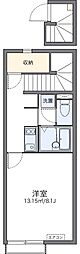 レオネクストポッポ 1Kの間取図画像