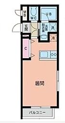 UPWELLBASE ワンルームの間取図画像
