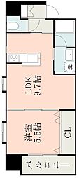 サムティ東谷山 1LDKの間取図画像