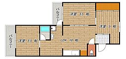 Y'sVILLAGE1号棟 3LDKの間取図画像