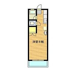 キャッスルランドビル ワンルームの間取図画像