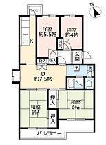 UR香椎若葉  ｜ 福岡県福岡市東区御島崎1丁目（賃貸マンション4DK・5階・79.68㎡） その2