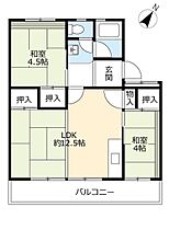 UR日の里  ｜ 福岡県宗像市日の里5丁目（賃貸マンション2LDK・4階・52.43㎡） その2