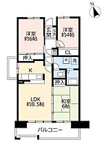 URアーベインルネス貝塚  ｜ 福岡県福岡市東区貝塚団地（賃貸マンション3LDK・2階・67.22㎡） その2