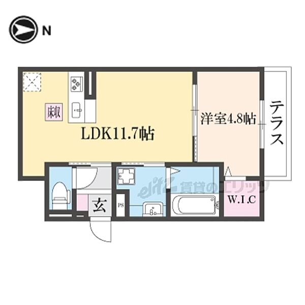 ラーゼン　ルーエ 105｜奈良県奈良市芝辻町2丁目(賃貸アパート1LDK・1階・40.36㎡)の写真 その2