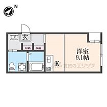 大阪府枚方市渚西1丁目（賃貸アパート1R・2階・20.40㎡） その2