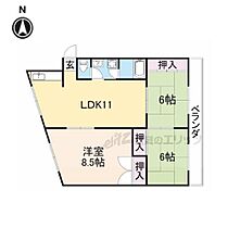 大阪府枚方市都丘（賃貸アパート3LDK・3階・60.00㎡） その2