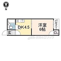 スカイハイツ香里 321 ｜ 大阪府寝屋川市香里新町（賃貸アパート1DK・3階・22.50㎡） その2