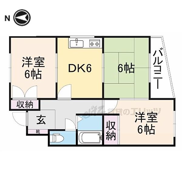 プレアール寝屋川秦町 402｜大阪府寝屋川市秦町(賃貸マンション3DK・4階・48.66㎡)の写真 その2