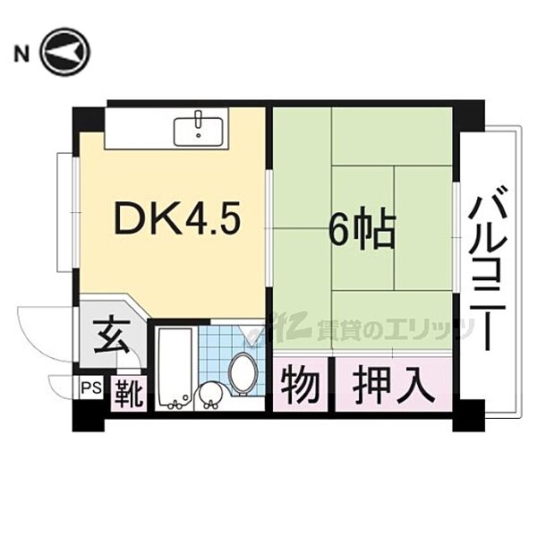 大阪府寝屋川市香里新町(賃貸マンション1DK・3階・24.75㎡)の写真 その1