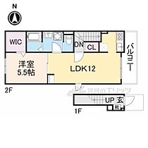 大阪府四條畷市岡山1丁目（賃貸アパート1LDK・2階・46.49㎡） その1