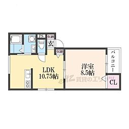 san・flourish 1LDKの間取図画像