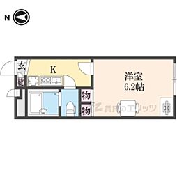 レオパレスフォーレ2 1Kの間取図画像