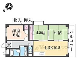 グリーンルーフコート 3LDKの間取図画像