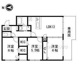MAISONDE華の杜 3LDKの間取図画像
