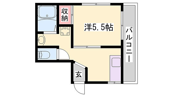 ハイツ松本 ｜兵庫県加東市社(賃貸アパート1K・3階・26.00㎡)の写真 その2