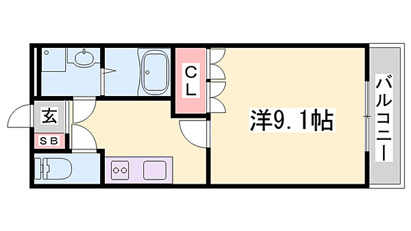 グランディール ｜兵庫県小野市黒川町(賃貸アパート1K・2階・29.72㎡)の写真 その2